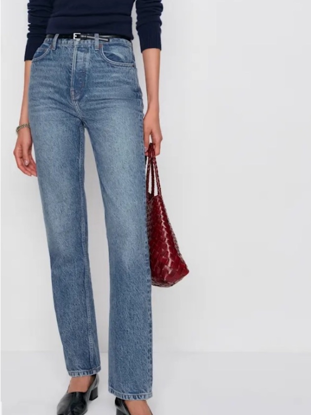 Reformation Cynthia High Rise Straight Jeans